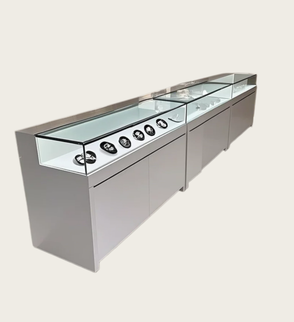 counter (21) jewelry display case