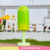 ICE CREAM-FIBERGLASS DISPLAY-LEXIO (2) Giant Fiberglass Popsicle Sculpture | Custom Indoor & Outdoor Dessert Shop Display Decor