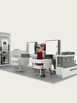 custom barber kiosk