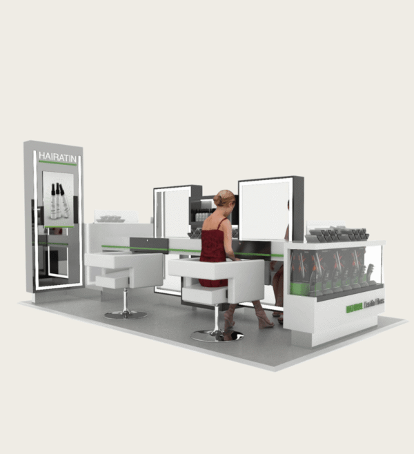 custom barber kiosk