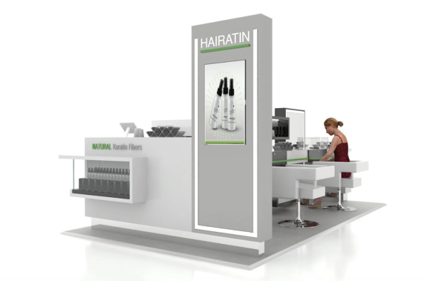 custom barber kiosk