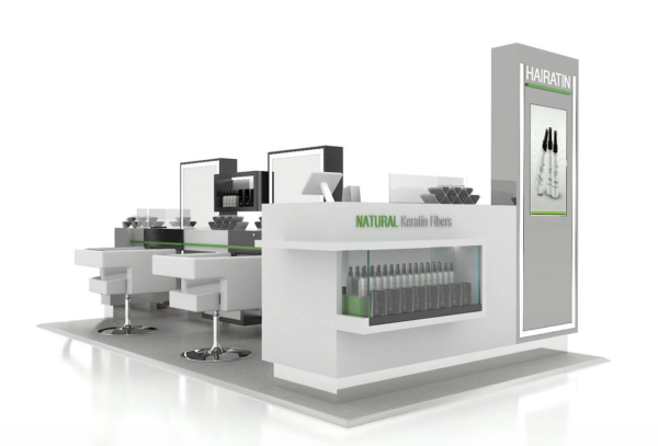 custom barber kiosk