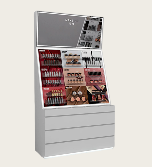 cosmetic display cabinet (1) makeup showcase with LED