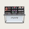 cosmetic display cabinet (12) cosmetic island counter