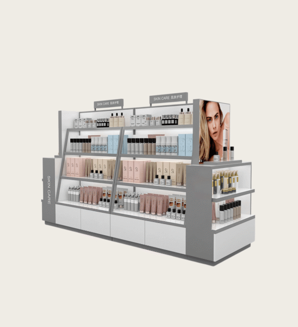 cosmetic display cabinet (14) Industrial style cosmetics display