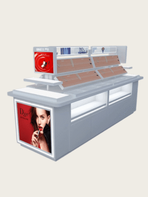 cosmetic display cabinet (27) island counter design