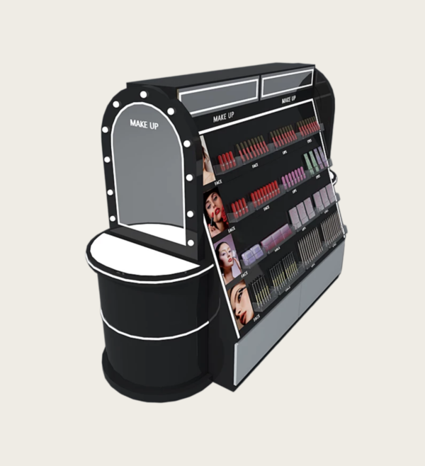 makeup counter design idea custom
