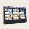 Custom Brand Cosmetic Display Cabinet | Black Skincare Showcase For Mall Beauty Counter
