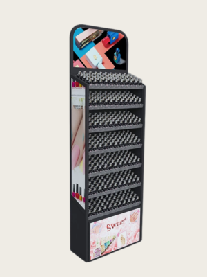 Freestanding nail polish display rack