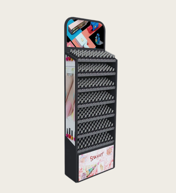 Freestanding nail polish display rack