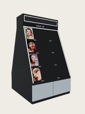 cosmetic display cabinet (41) makeup showcase with LED