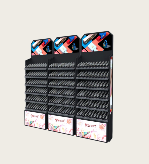 Freestanding nail polish display rack