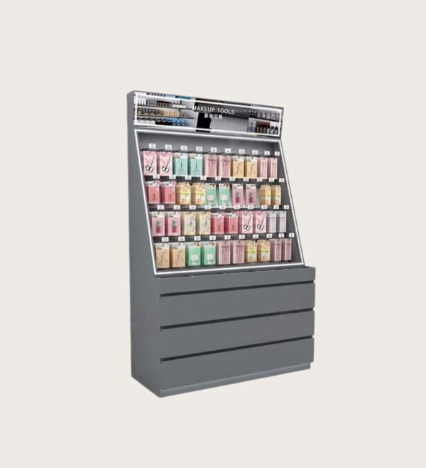 makeup showcase with LED
