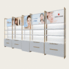 Modular skincare back wall display