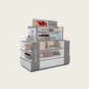 cosmetic display cabinet (9) Industrial style cosmetics display
