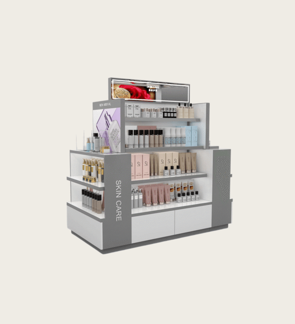 cosmetic display cabinet (9) Industrial style cosmetics display