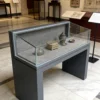 Low-profile antique display case | Freestanding antique display case for museums