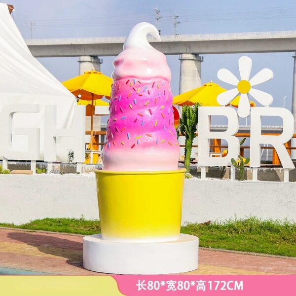 fiberglass display-ice cream