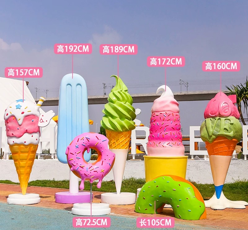 fiberglass display-ice cream