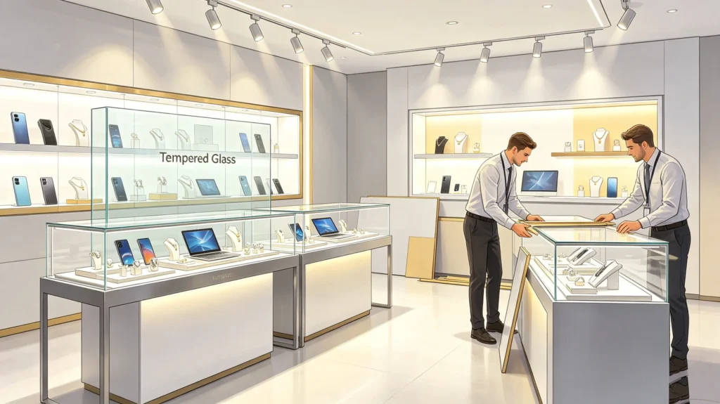 retail display case for business