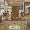 perfume store island display case (36)_副本 custom perfume cart