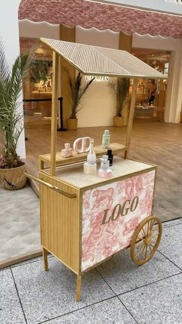 perfume store island display case (38)_副本 custom perfume cart