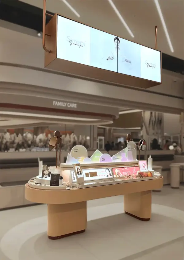 island counter for cosmetic store