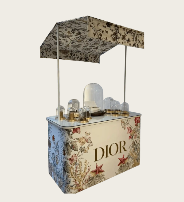 perfume store island display case (6) custom perfume cart
