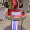round perfume island table