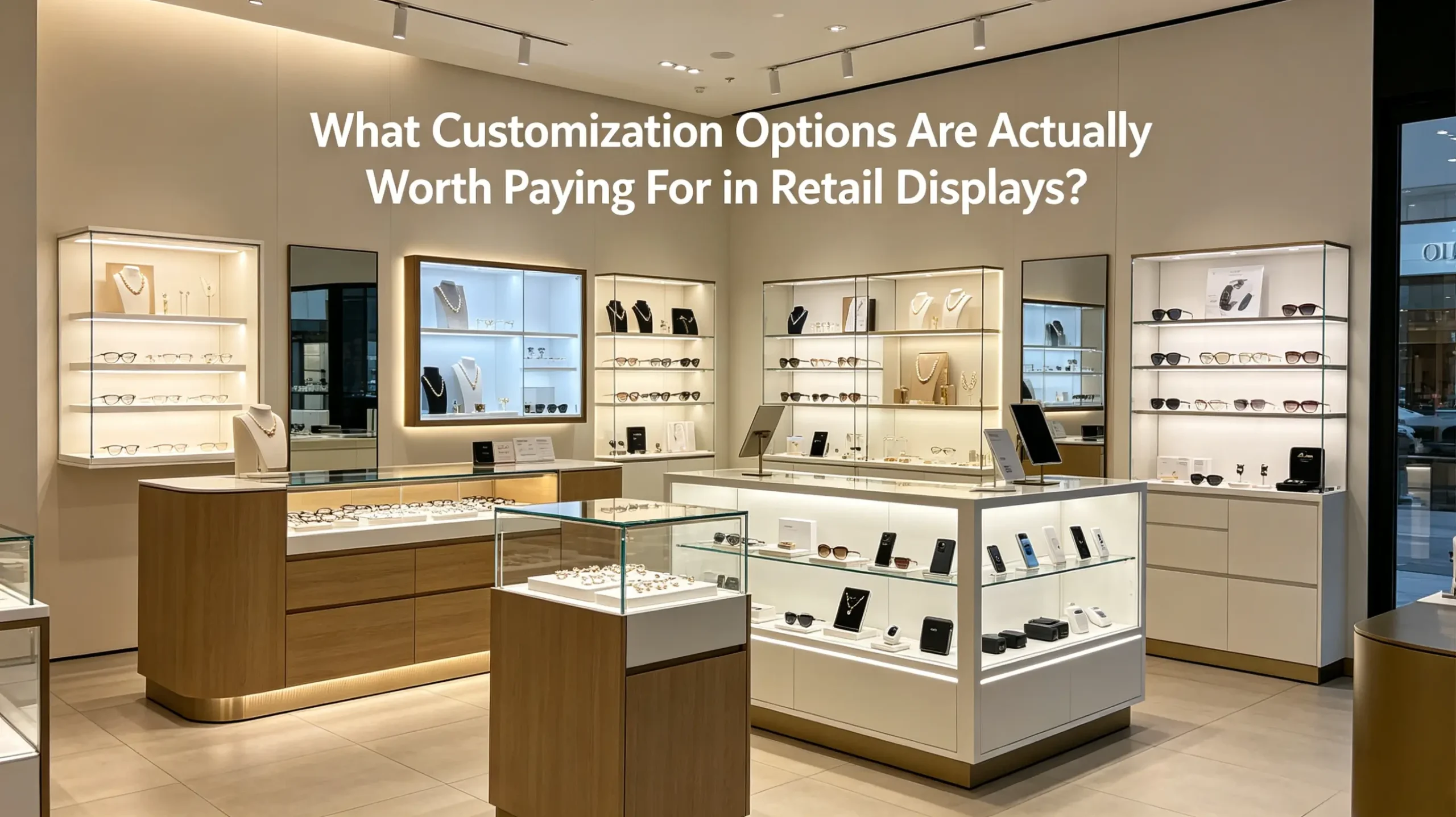 retail display case for business