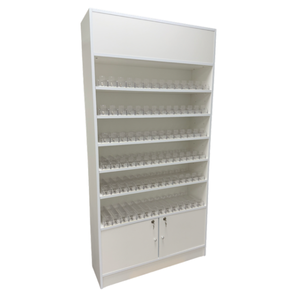 Vertical Lockable Display Case | Custom Floor-Standing Display Case for E-cigarette Shops