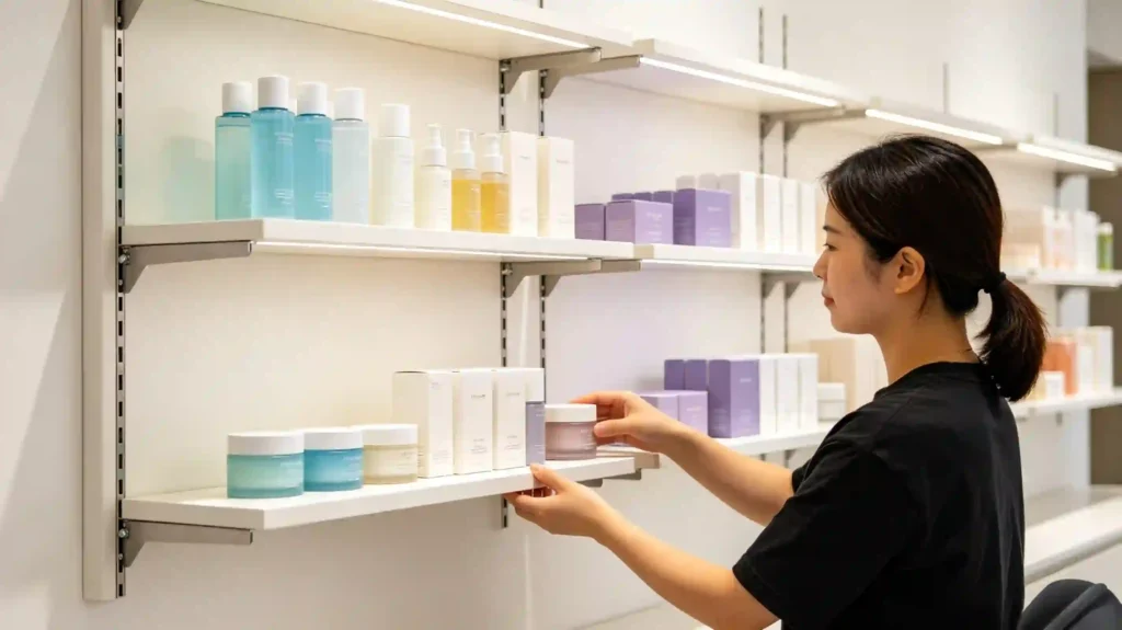 custom cosmetics wall cabinets