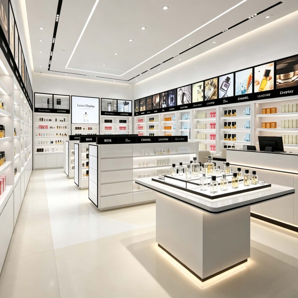 how to choose the right perfume display shelves