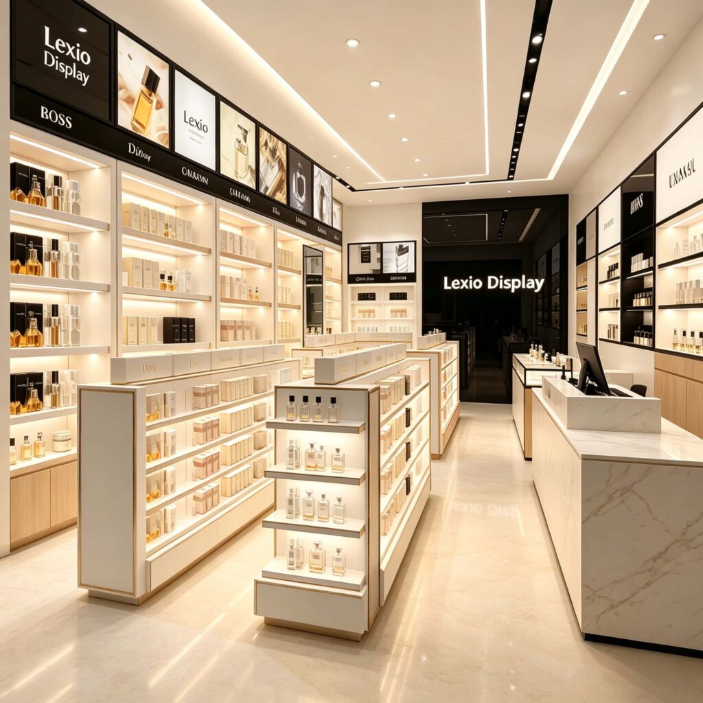 how to choose the right perfume display shelves