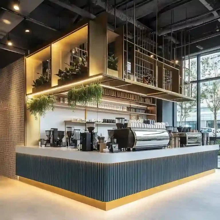 custom cafe counter