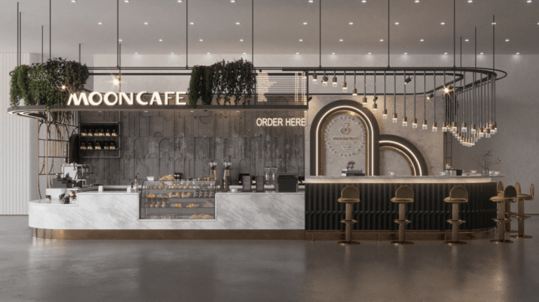 coffee shop kiosk