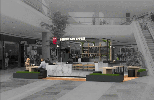 custom coffee kiosk