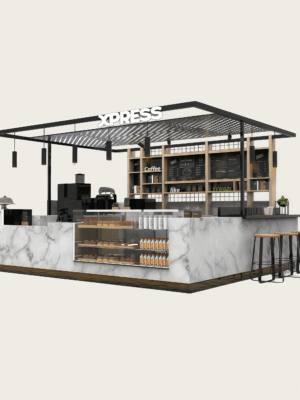 custom coffee kiosk (2) (1) High quality Mall Coffee Kiosk