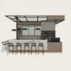 custom coffee kiosk (2) (2) Industrial Stone Coffee Kiosk
