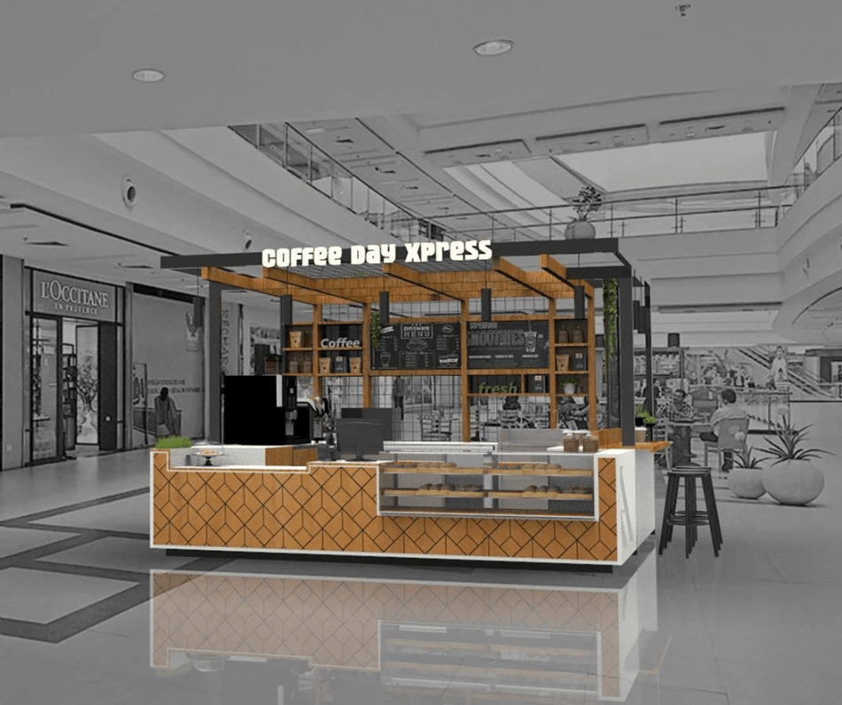 custom coffee kiosk