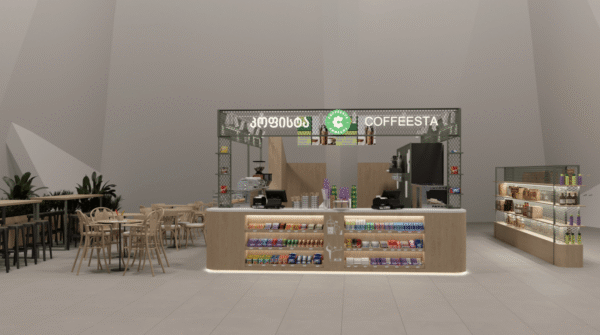 custom coffee kiosk