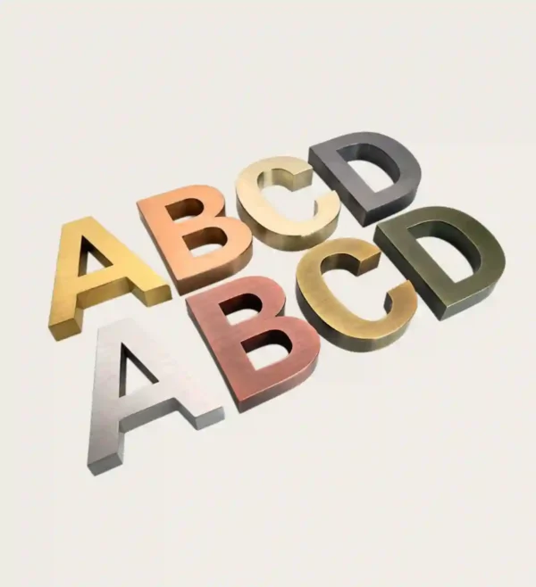 custom logo sign-stainless steel logo-different color