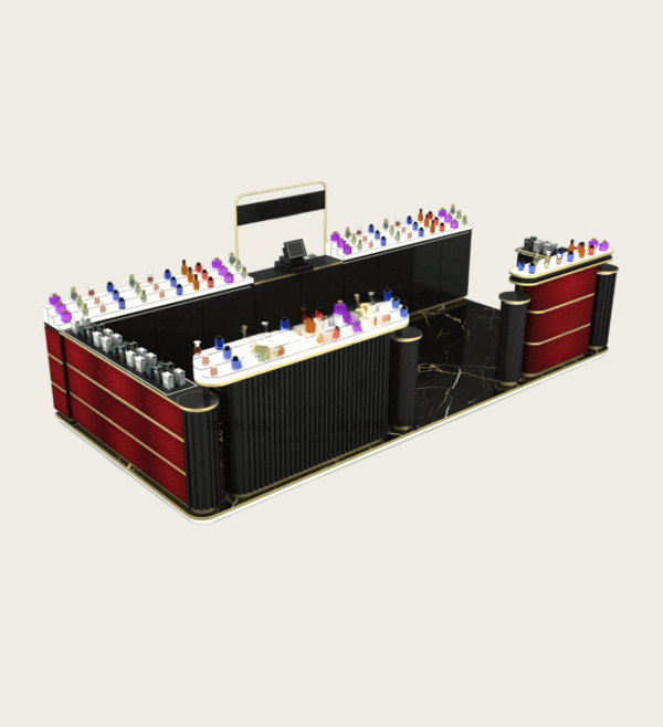 Nail Polish & Beauty Display Mall Kiosk