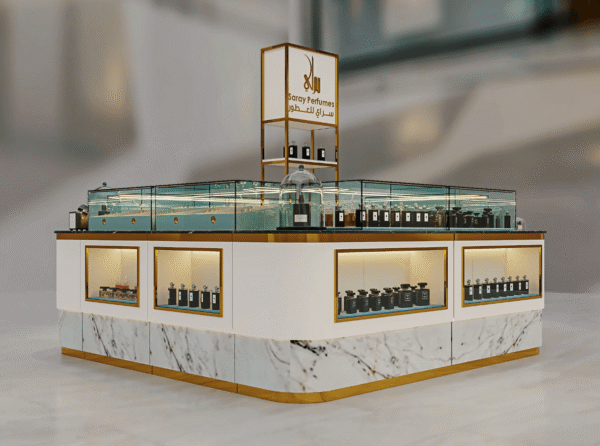 custom perfume kiosk design