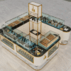 custom perfume kiosk design