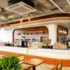 custom shop bar counter-3d design-lexio display (6) Curved Fluted Coffee Shop Service Counter| Custom Cafe Bar for Sale
