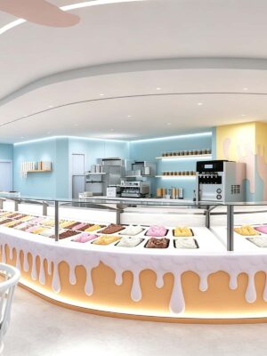 ice cream counter (12) Ice Cream Shop Bar Counter