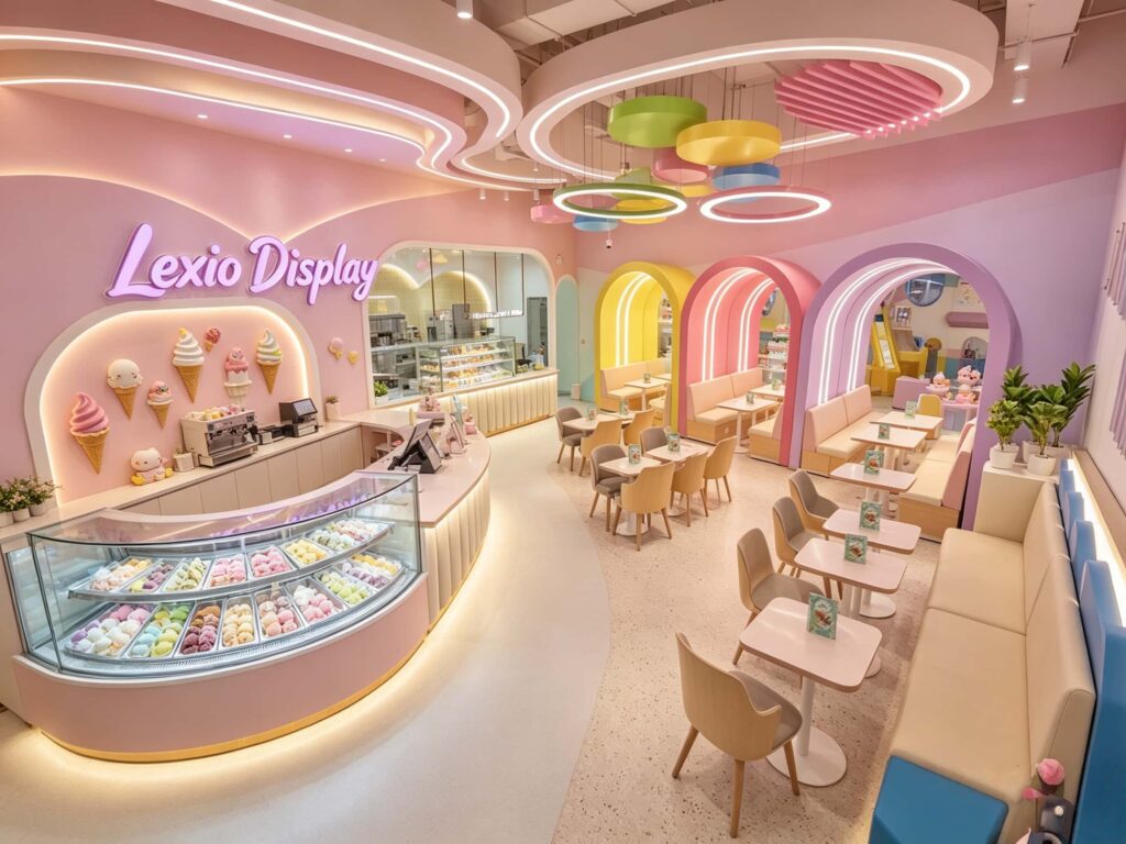 How hanging rings make your ice cream shop pop