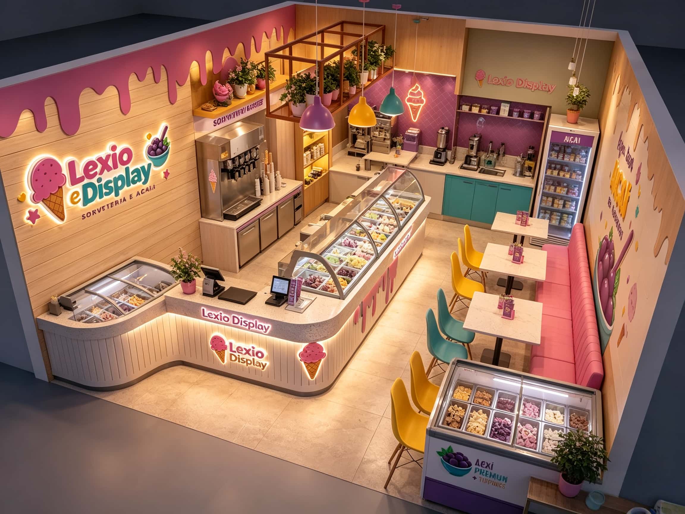 ice cream shop design