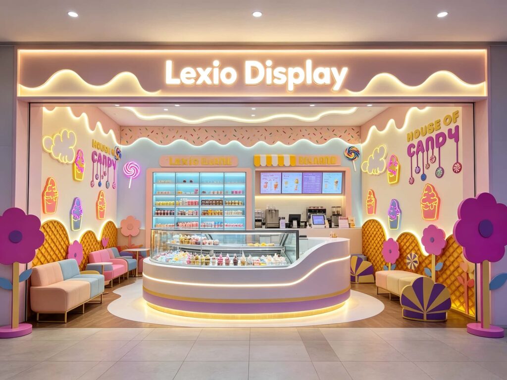 Wave Lights and Candy Decorations for Your Ice Cream Shop